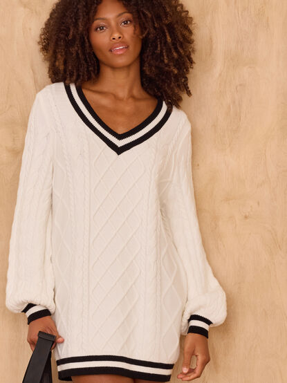The Sideline Sweater Dress - TULLABEE