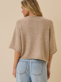 Eloise Roll Neck Cardigan Detail 6 - TULLABEE