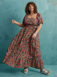 Whitney Floral Maxi Dress Detail 2 - TULLABEE
