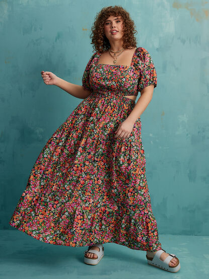 Whitney Floral Maxi Dress - TULLABEE