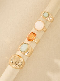 Chunky Stone Statement Ring Set - TULLABEE