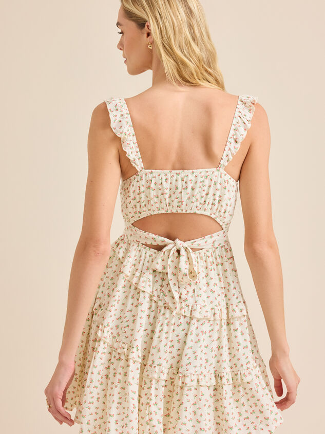 Blossom Floral Mini Dress Detail 5 - TULLABEE