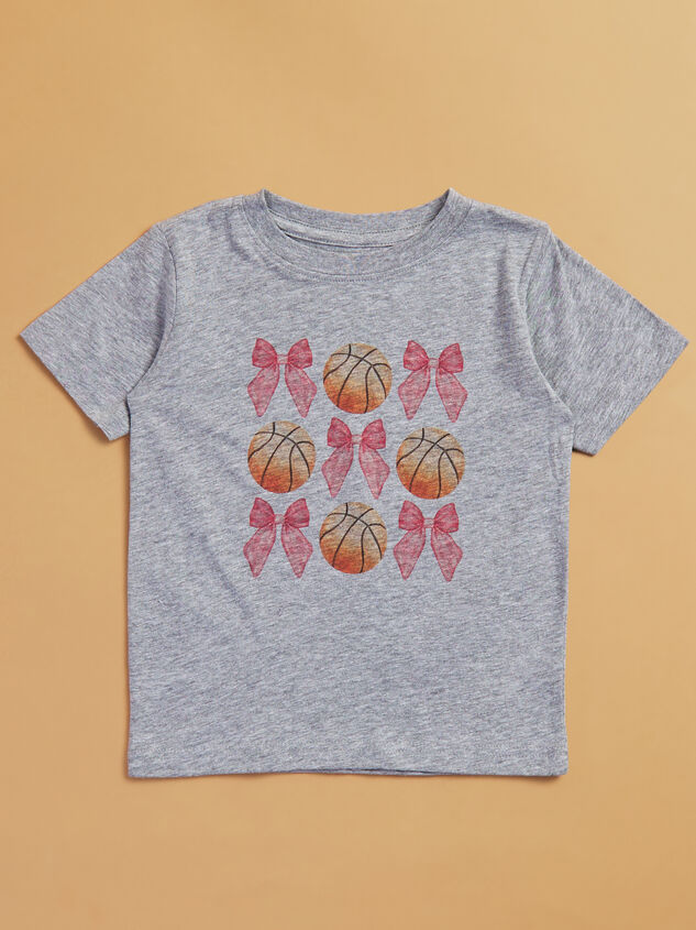 Bows and Basketball Graphic Tee - TULLABEE