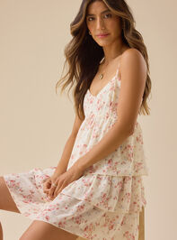 Peyton Floral Mini Dress Detail 3 - TULLABEE