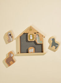 Wood Puzzle Nativity Set Detail 2 - TULLABEE