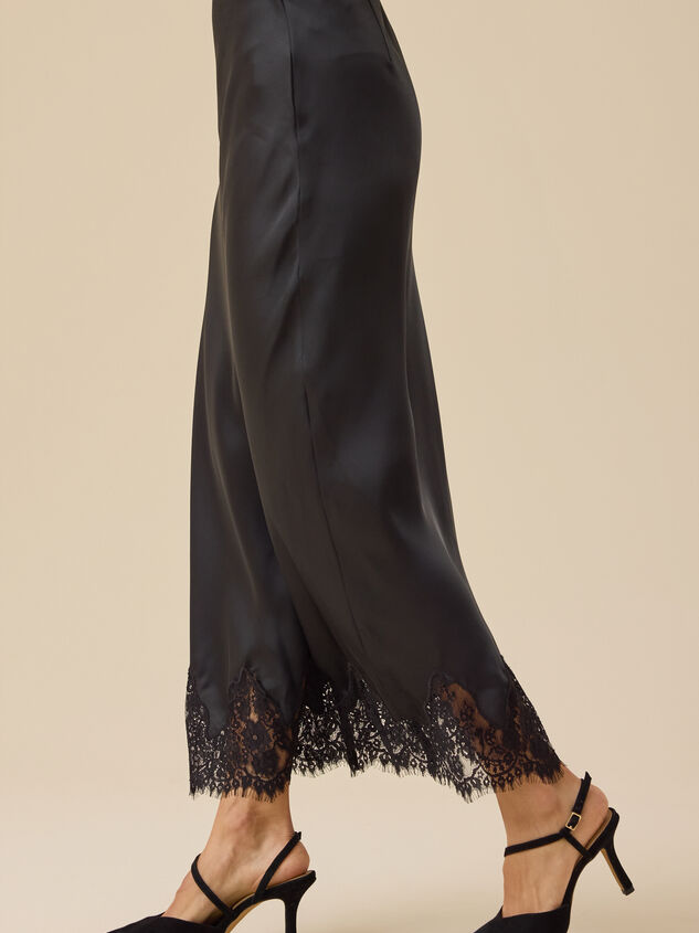 Keily Satin Midi Skirt Detail 3 - TULLABEE