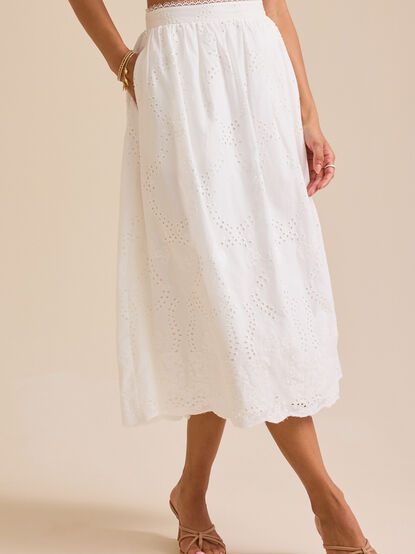 Delilah Eyelet Skirt - TULLABEE