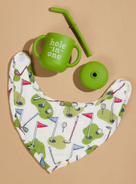 Golf Bib and Cup Set by Mudpie Detail 2 - TULLABEE