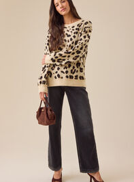 Avril Leopard Sweater Detail 2 - TULLABEE