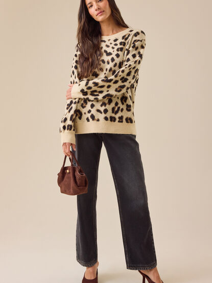 Avril Leopard Sweater - TULLABEE