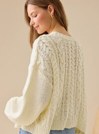 Dani Cable Tie Front Sweater Detail 5 - TULLABEE