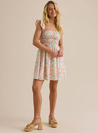 Evie Floral Mama Dress Detail 2 - TULLABEE