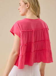 Rebecca Tiered Babydoll Top Detail 3 - TULLABEE
