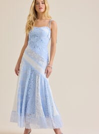 Kayelli Patchwork Maxi Dress Detail 2 - TULLABEE