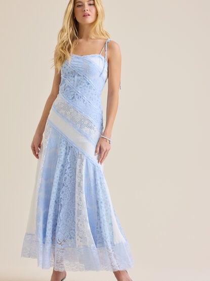 Kayelli Patchwork Maxi Dress - TULLABEE