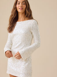 Delaney Sequin Mini Dress Detail 2 - TULLABEE