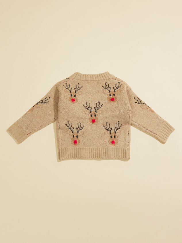 Reindeer Baby Knit Sweater Detail 2 - TULLABEE