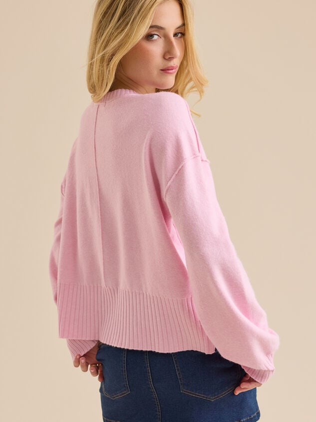 Miriam Cropped Sweater Detail 4 - TULLABEE