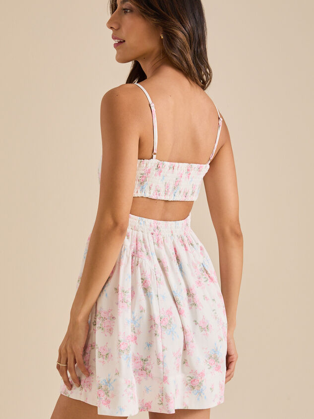 Bentley Floral Mini Dress Detail 4 - TULLABEE