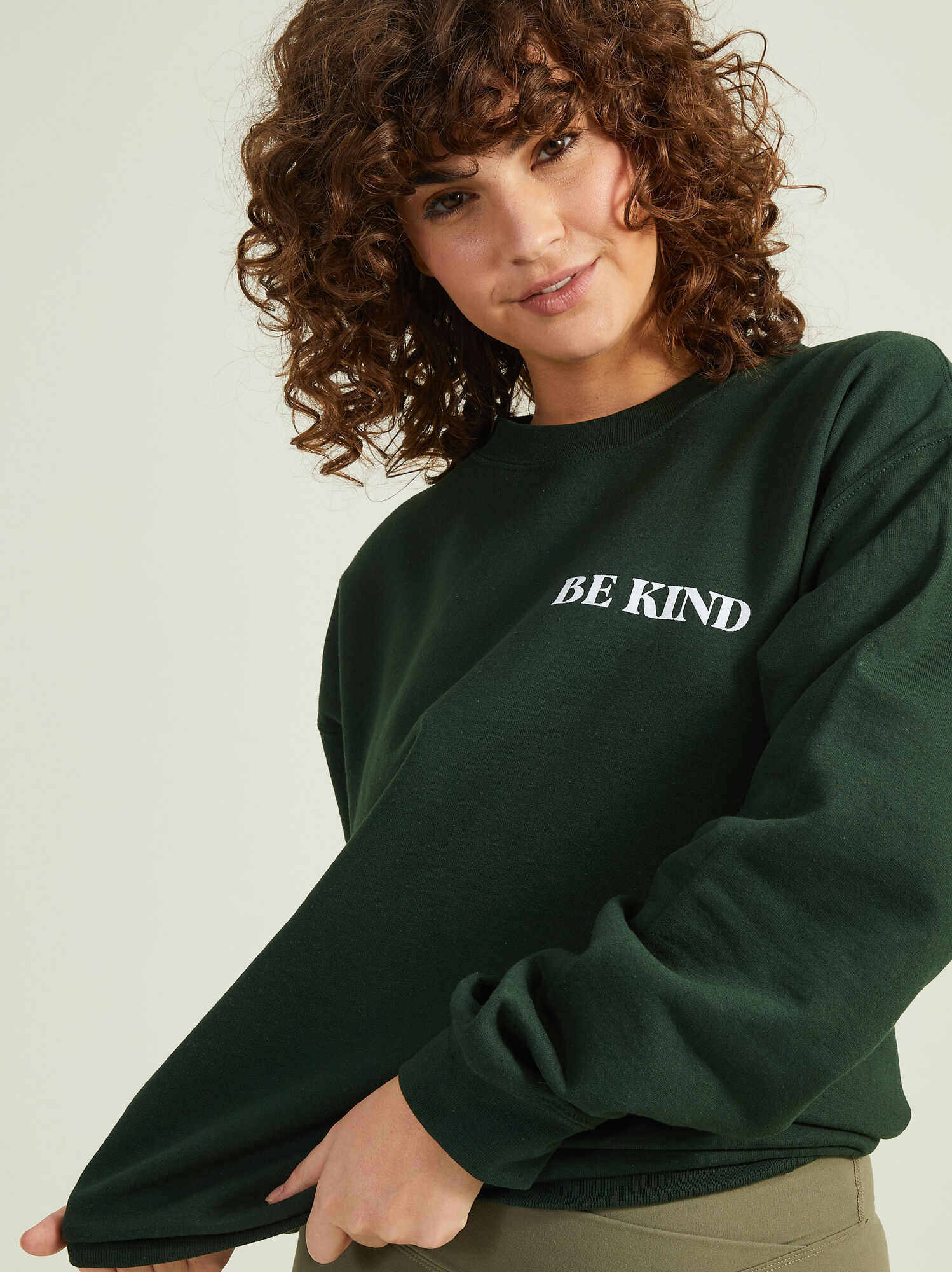 Womens forest green on sale sweatshirt