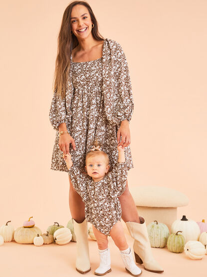 Carmine Floral Mama Dress - TULLABEE