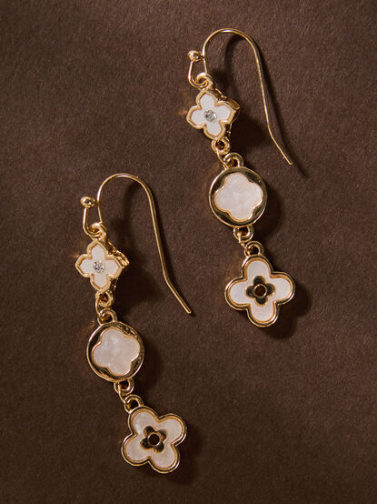 Diamond Clover Earrings - TULLABEE