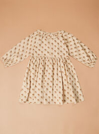 Anne Floral Corduroy Dress Detail 3 - TULLABEE