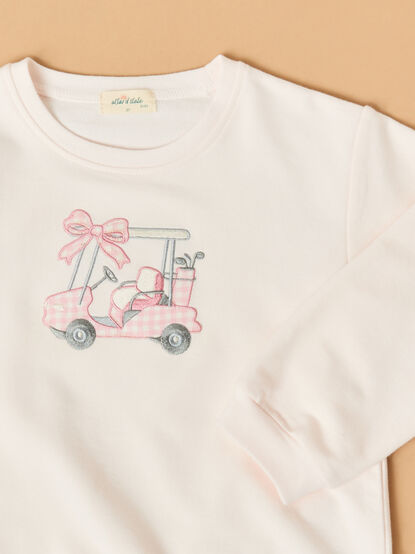 Golf Cart Embroidered Sweatshirt - TULLABEE