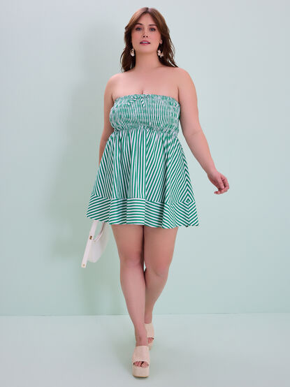 Sabrina Stripe Mini Dress - TULLABEE