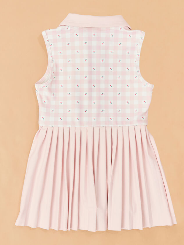 Lena Gingham Polo Dress Detail 4 - TULLABEE