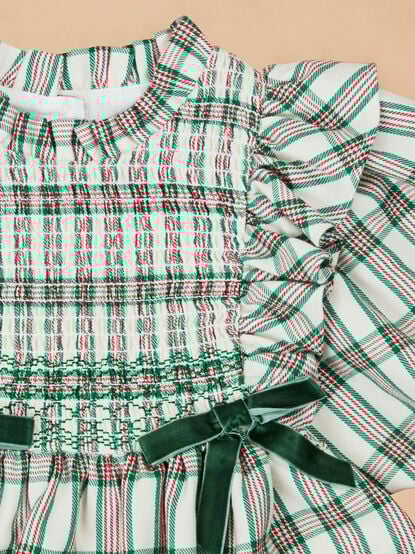 Jolie Plaid Baby Dress - TULLABEE