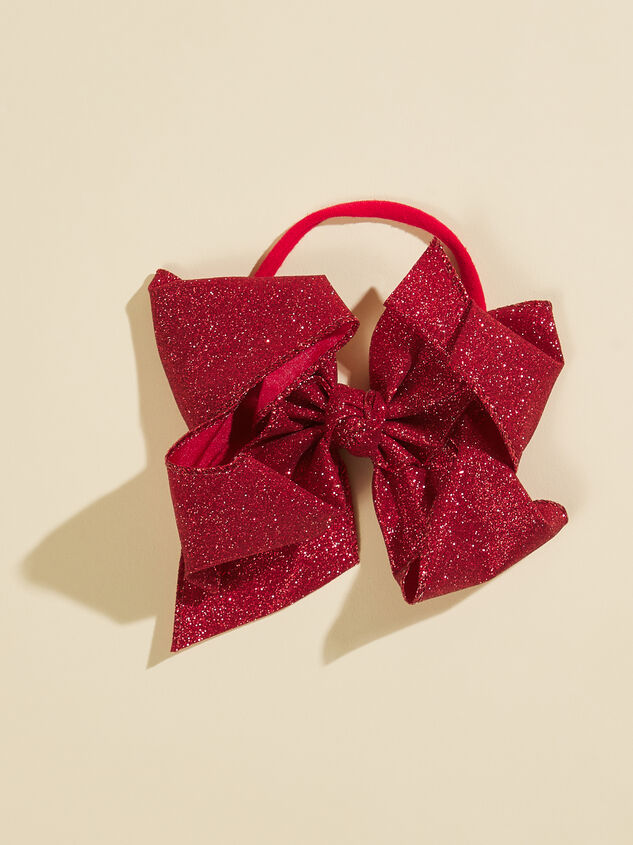 Glitter Bow Headband Detail 2 - TULLABEE