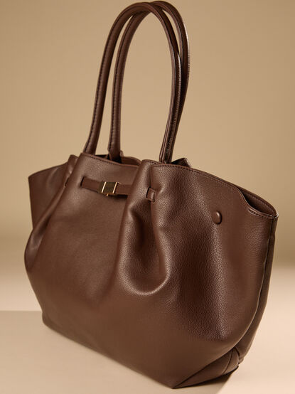 Kaia Belted Pull Tote - TULLABEE