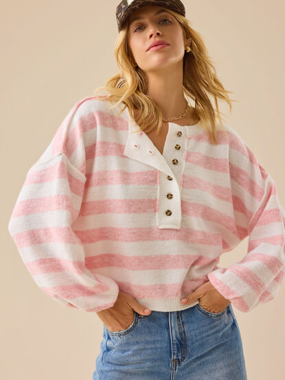 Waverly Stripe Crew Neck - TULLABEE