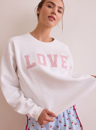 Stitched With Love Crewneck Detail 2 - TULLABEE