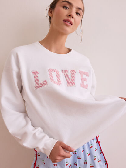 Stitched With Love Crewneck - TULLABEE