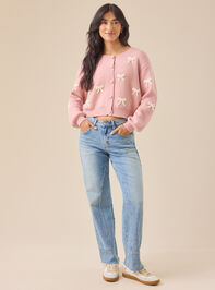 Brianna Bow Mama Cardigan Detail 3 - TULLABEE
