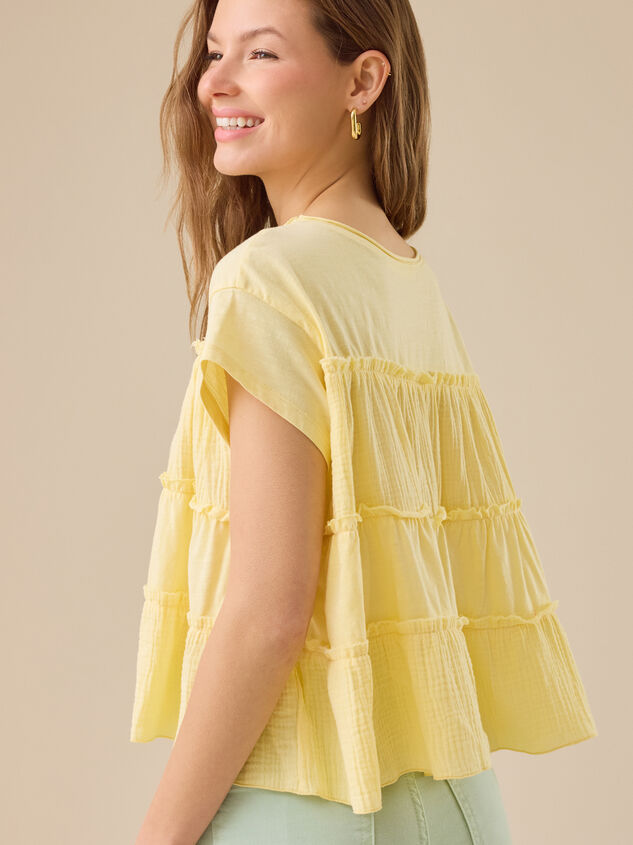 Rebecca Tiered Babydoll Top Detail 4 - TULLABEE