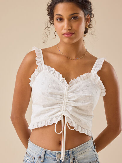 Chelsea Cinch Front Tank - TULLABEE