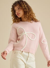 Braided Bow Mama Sweater - TULLABEE
