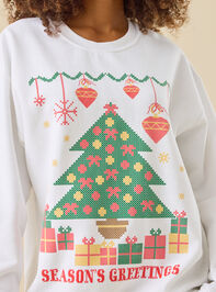 Season's Greetings Crewneck Detail 4 - TULLABEE