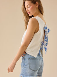 Bonnie Bow Back Vest Detail 4 - TULLABEE