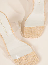 France Clear Strap Heel Detail 2 - TULLABEE
