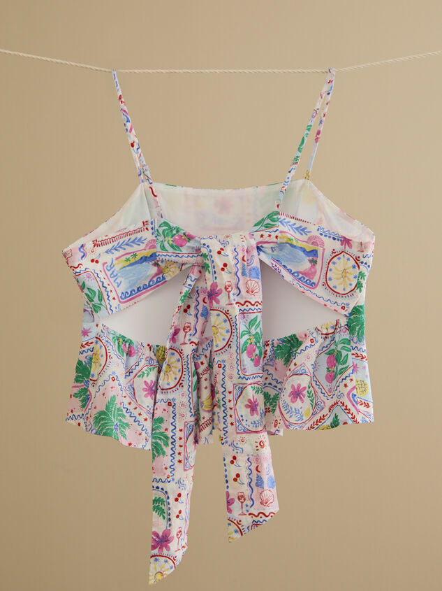 Larissa Tie Back Tank Detail 3 - TULLABEE
