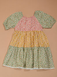 Landon Floral Toddler Dress and Headband Set Detail 2 - TULLABEE