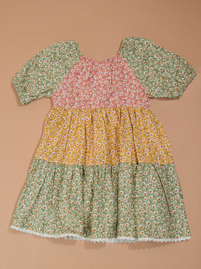 Landon Floral Toddler Dress and Headband Set - TULLABEE