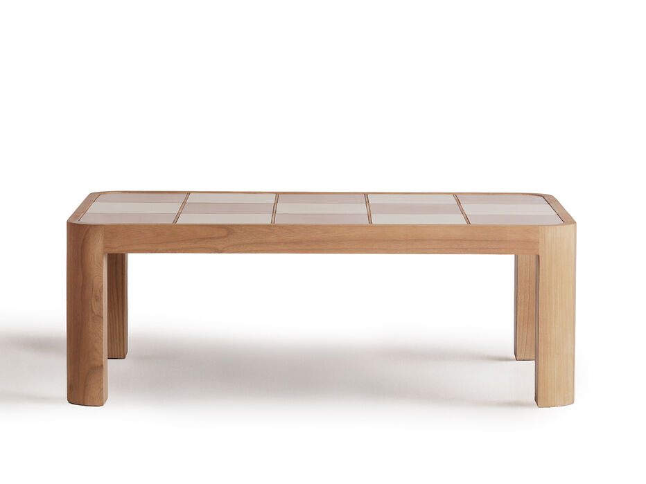 Audrey Wood Coffee Table Pink - TULLABEE - 
