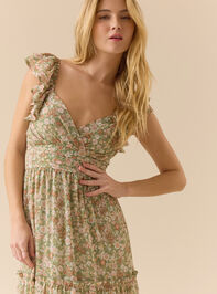 Soliah Floral Maxi Dress Detail 2 - TULLABEE