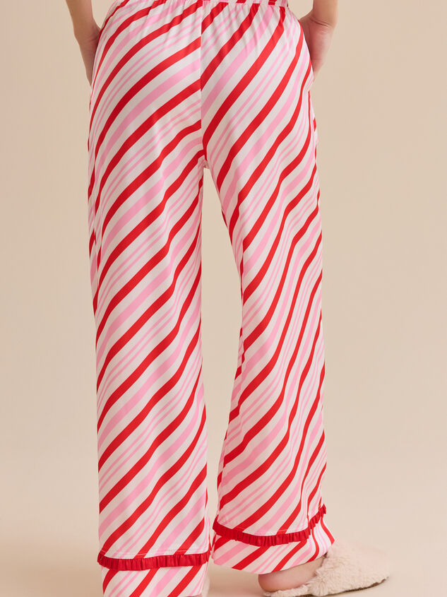 Candy Cane Sleep Pants Detail 4 - TULLABEE