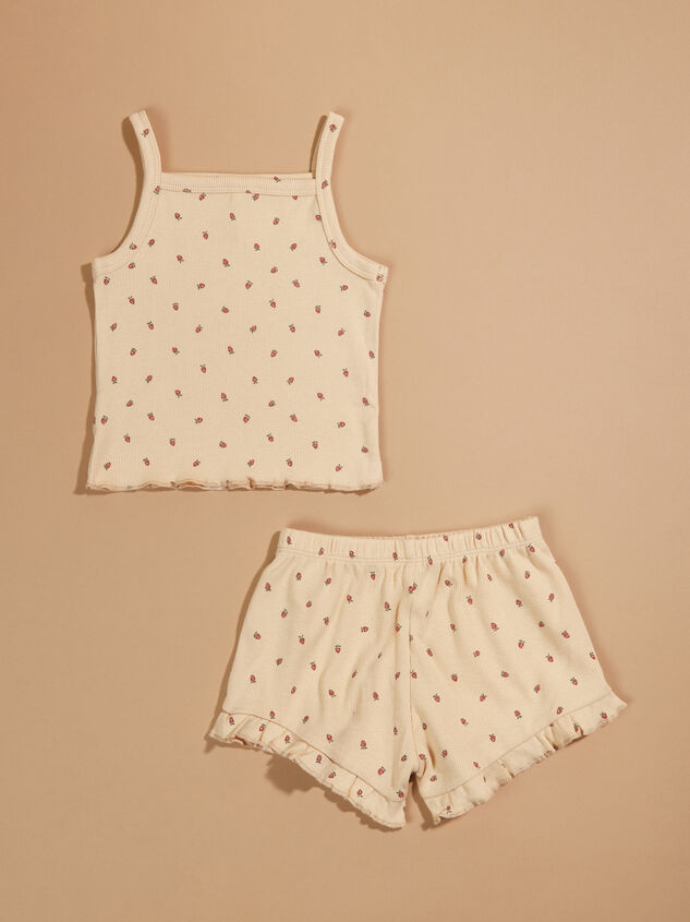 Strawberry Baby Tank and Shorts Set by Quincy Mae Detail 2 - TULLABEE